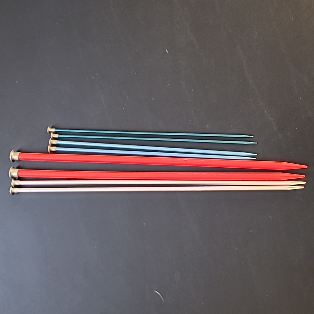 Vintage Knitting Needles Lot of 4 Sets